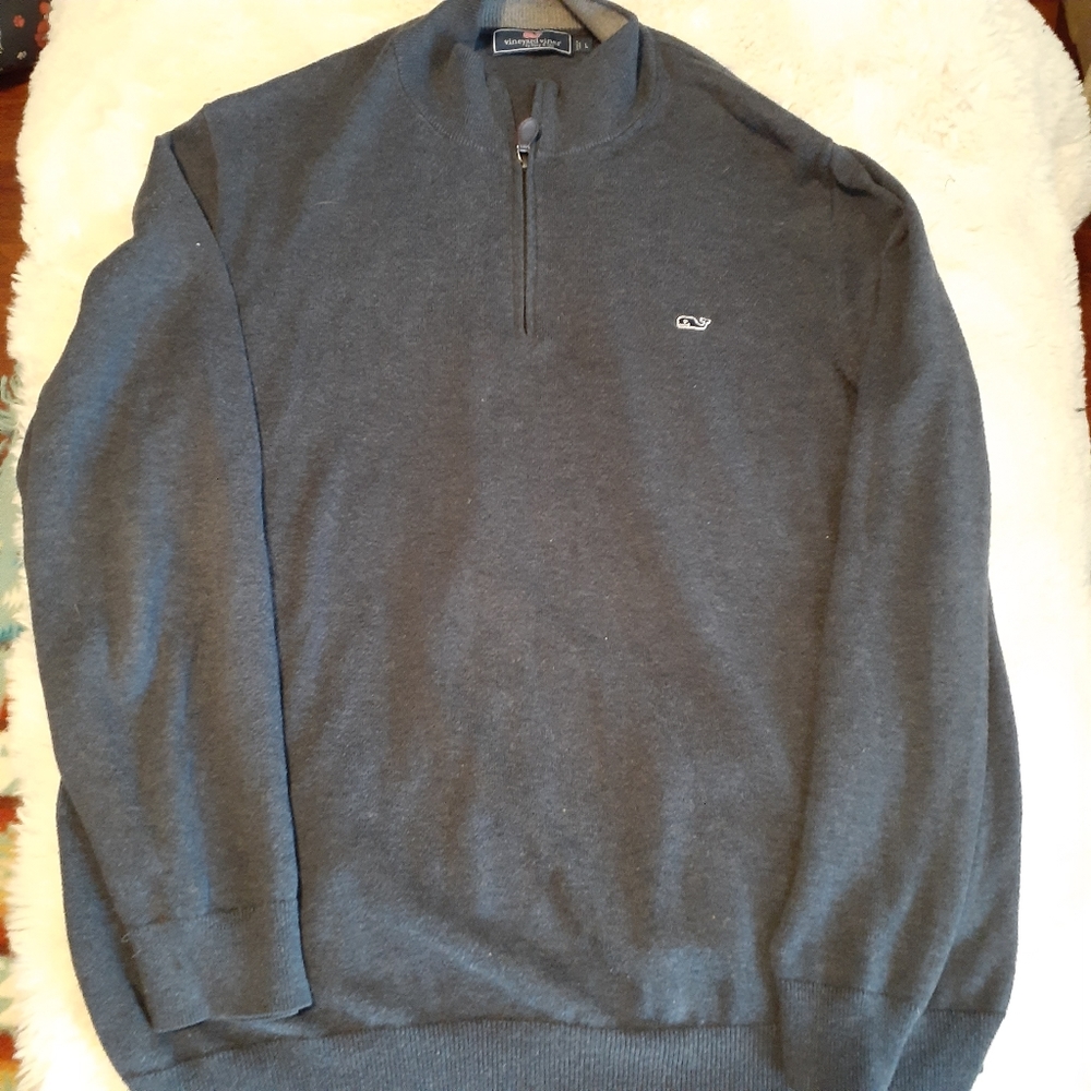 Vineyard Vines sweater, Size large, navy blue